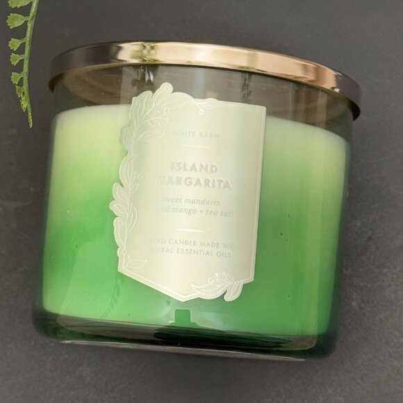 BBW Island Margarita  White Barn Bath & Body Works 3 Wick Candle - Picture 5 of 10